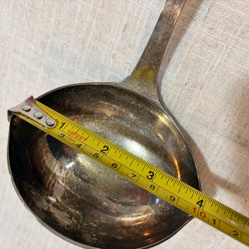 Lot of Vintage Silverplated Ladles and‎ Sugar Tongs 3pc